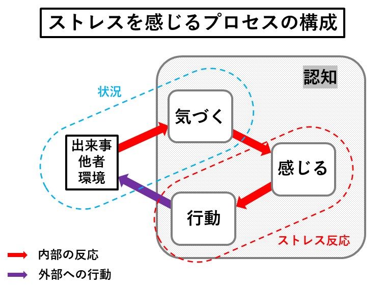 札幌　カウンセリング　こころの相談所　ブログ　ストレスを感じるプロセスの構成